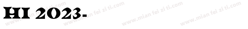 Hi 2023字体转换